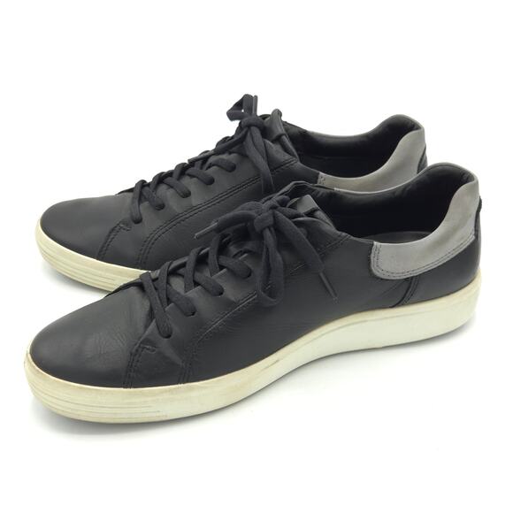 ECCO Soft 7 Men\'s Size 12 black Leather Sneakers main image 4